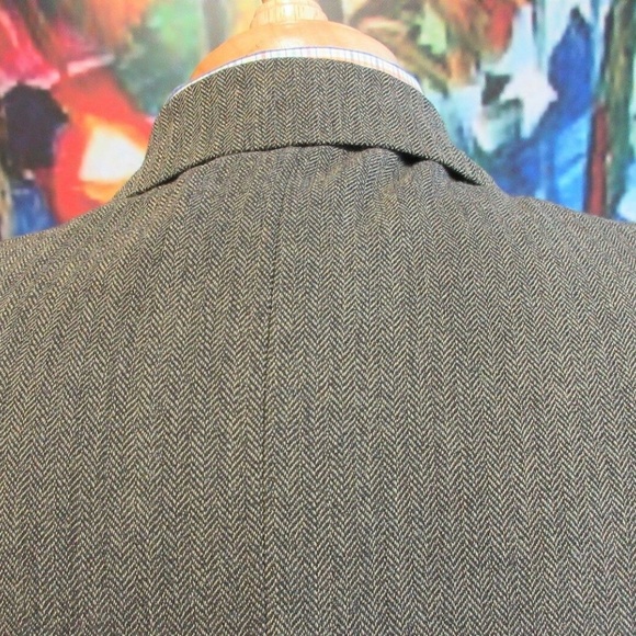 44 LONG VTG BANANA REPUBLIC Mens 100% WOOL BLAZER - Picture 7 of 8